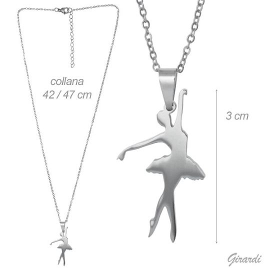 COLLANA GIROCOLLO CON BALLERINA CLASSICA